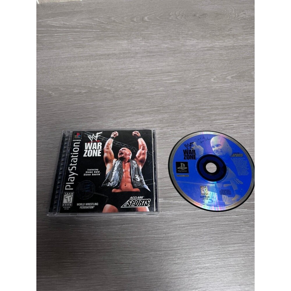 WWF War Zone PlayStation Video Game Stone Cold Steve Austin Wrestling